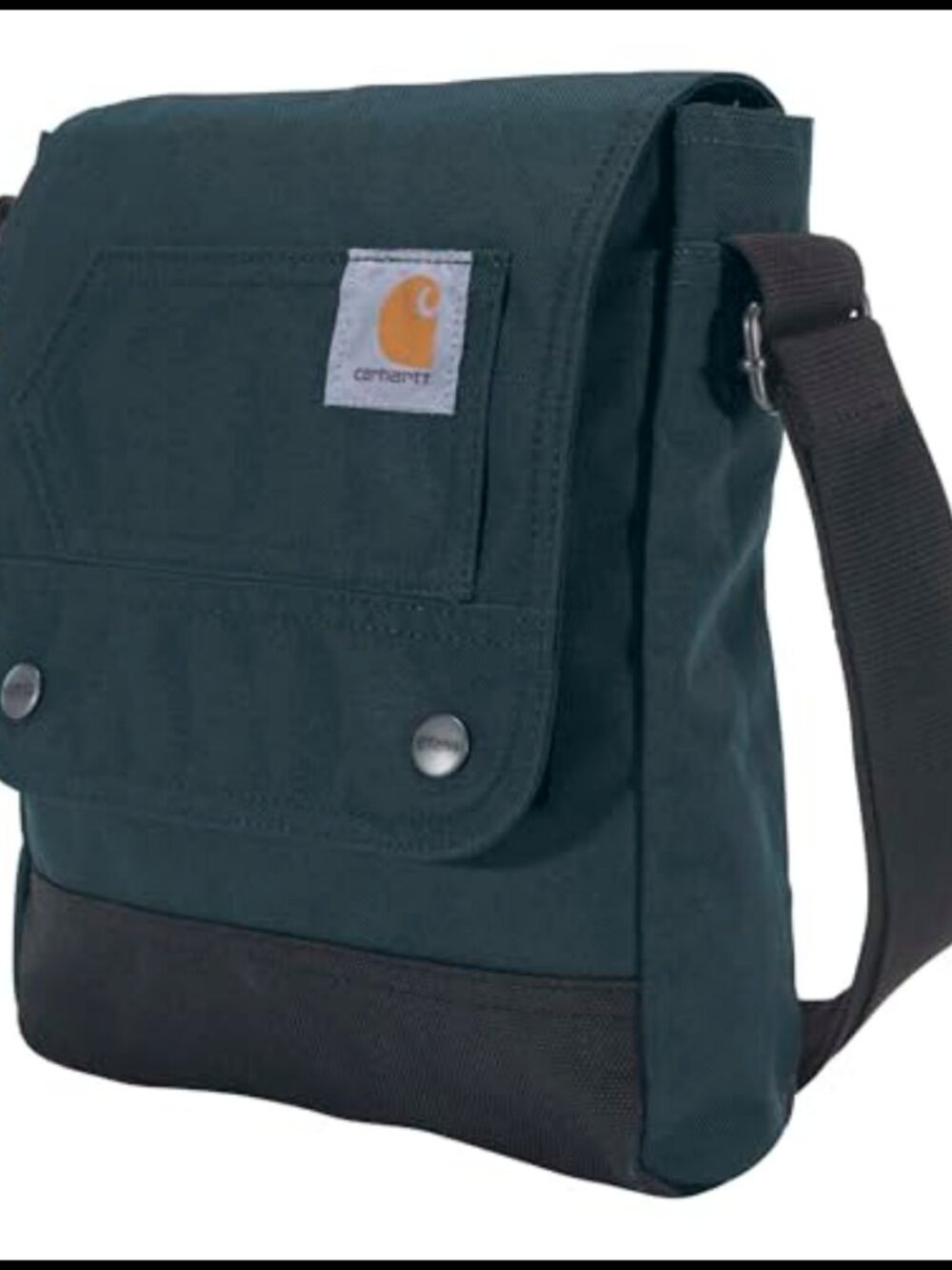 Carhartt Crossbody Snap Bag, Durable, Adjustable Shoulder Bag with Flap Over